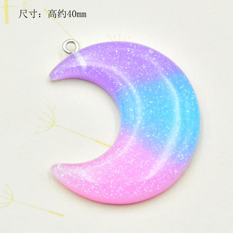 Resin gradient five pointed star accessories MYA-HuiX001