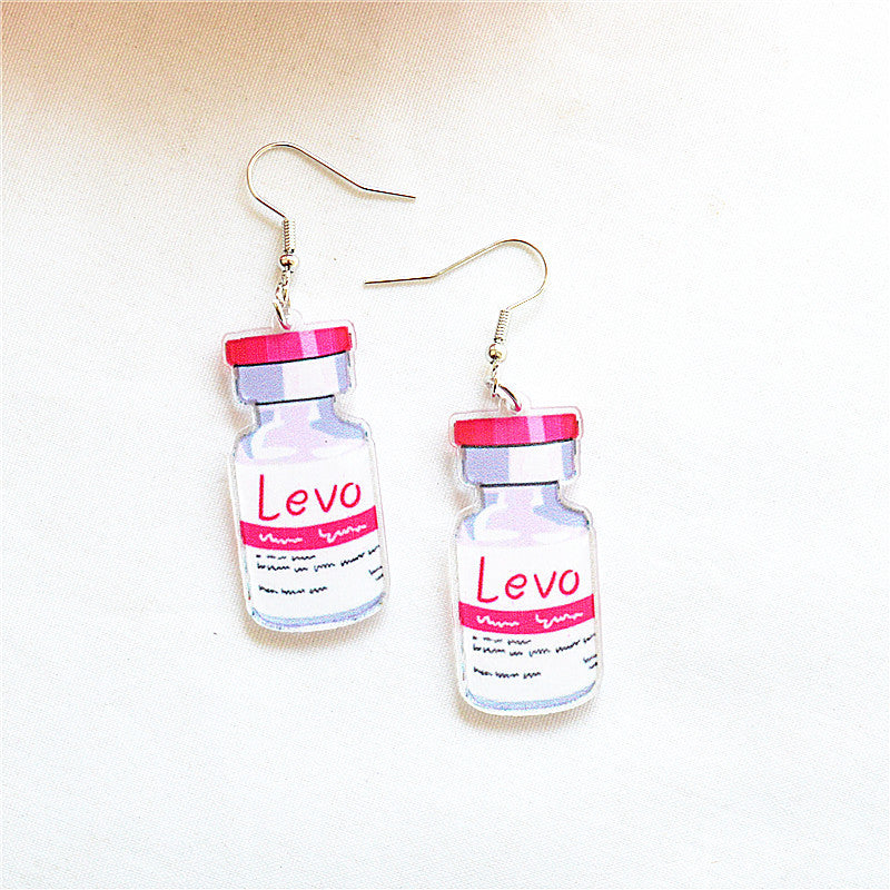 Acrylic funny medical earrings MIC-XieN055