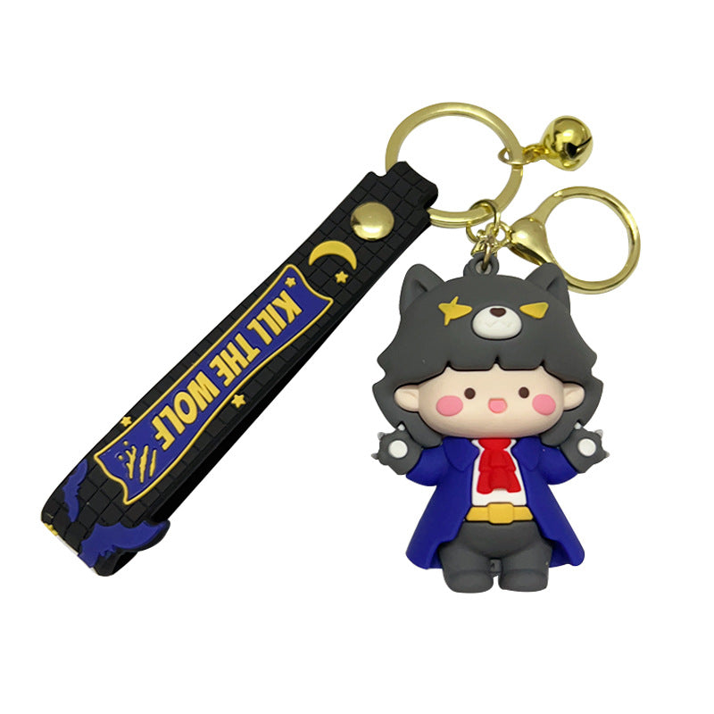 PVC werewolf killing doll keychain MIC-OuS010