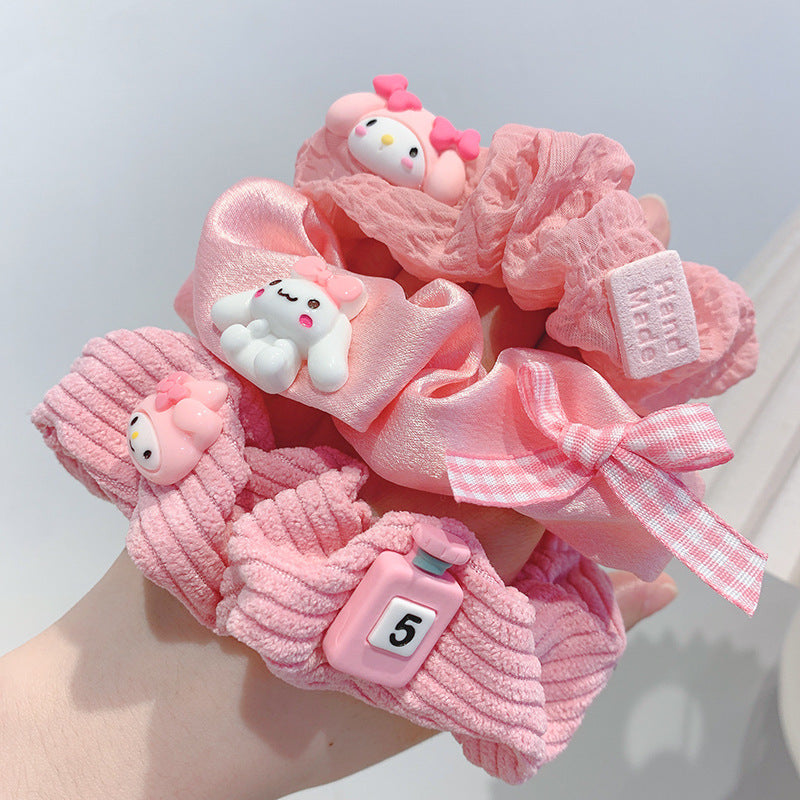 Cotton cute cartoon stripe hair rope MIC-DiLan011