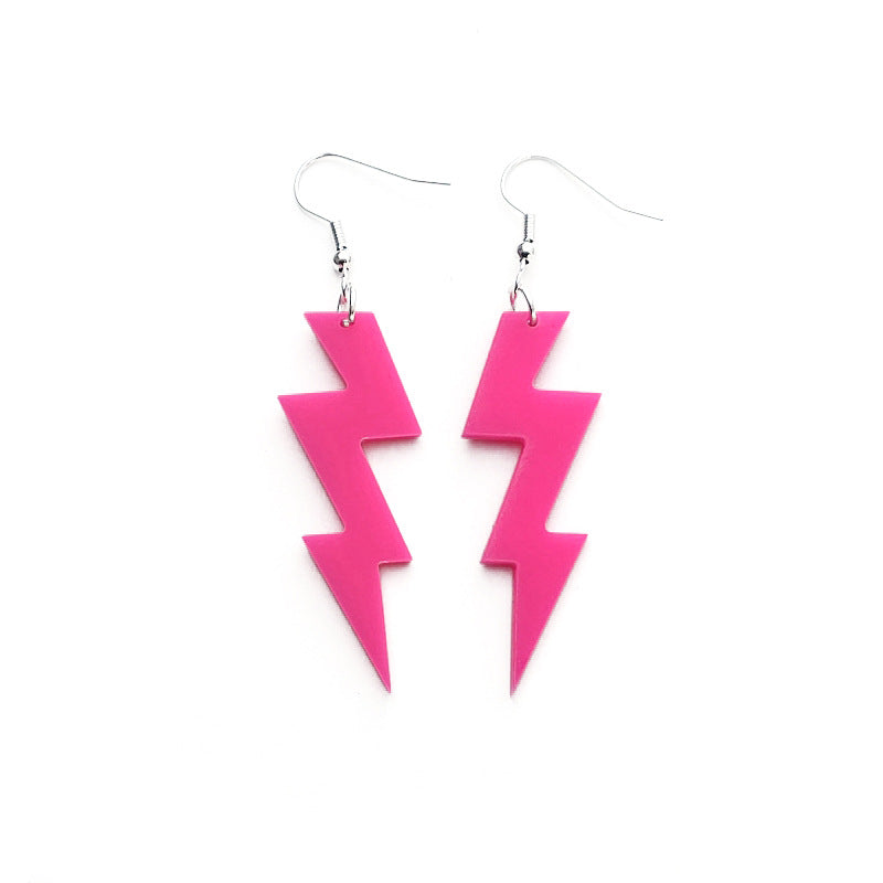 Acrylic Lightning Earrings MYA-QiuG013