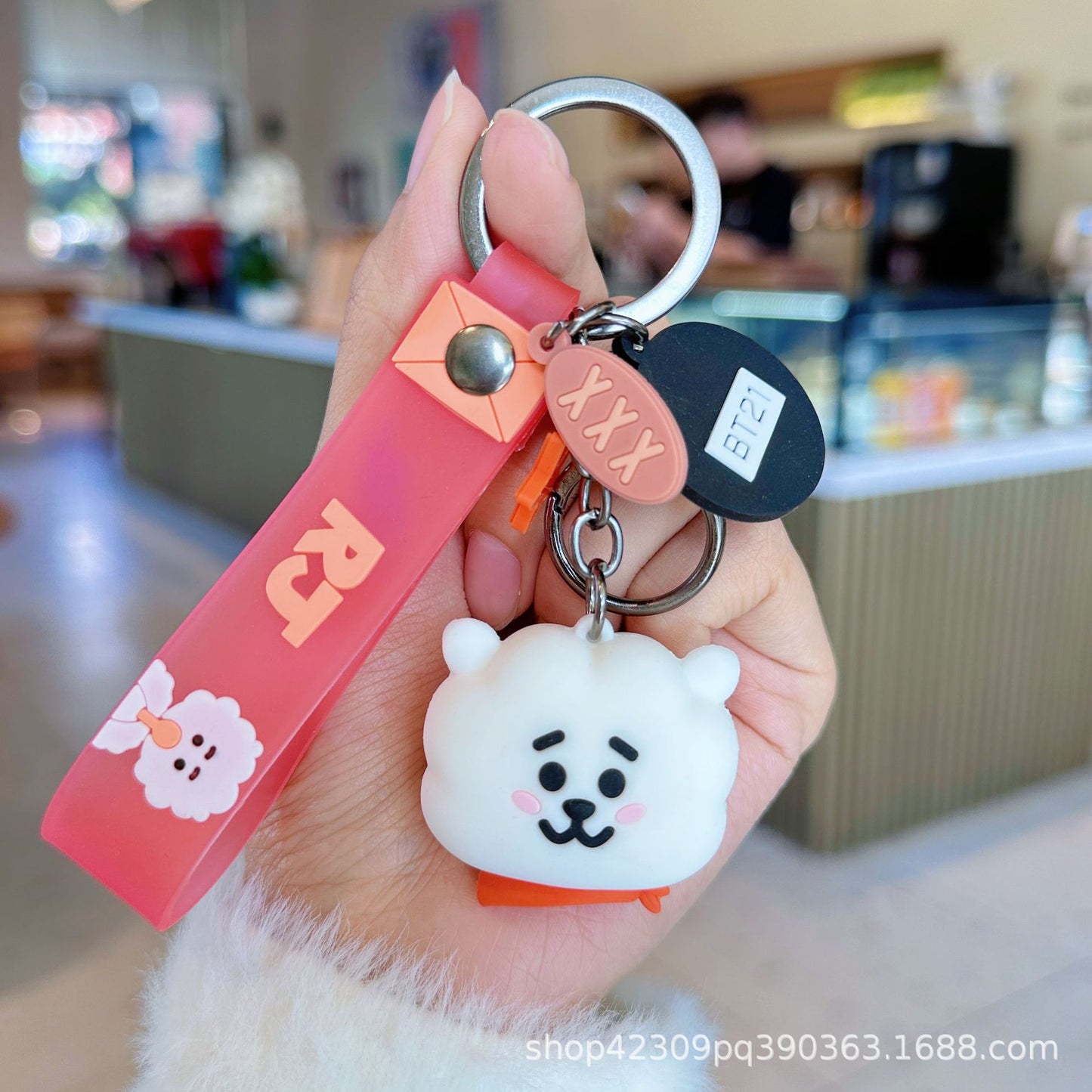 PVC cute bulletproof youth keychain (Minimo de compra 2) MYA-WenC007