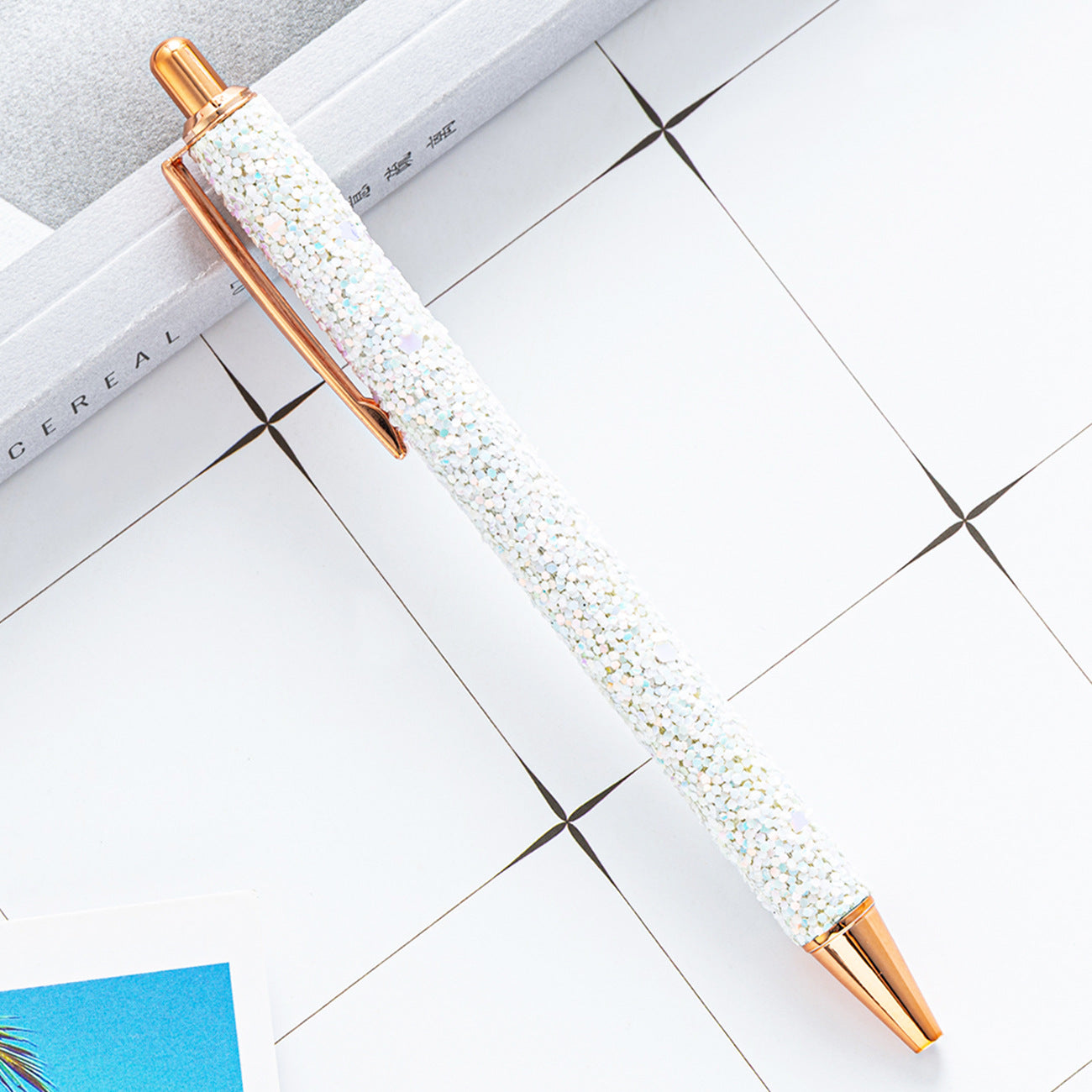 Ballpoint Pen Metal Sequin Press Pen JingL009