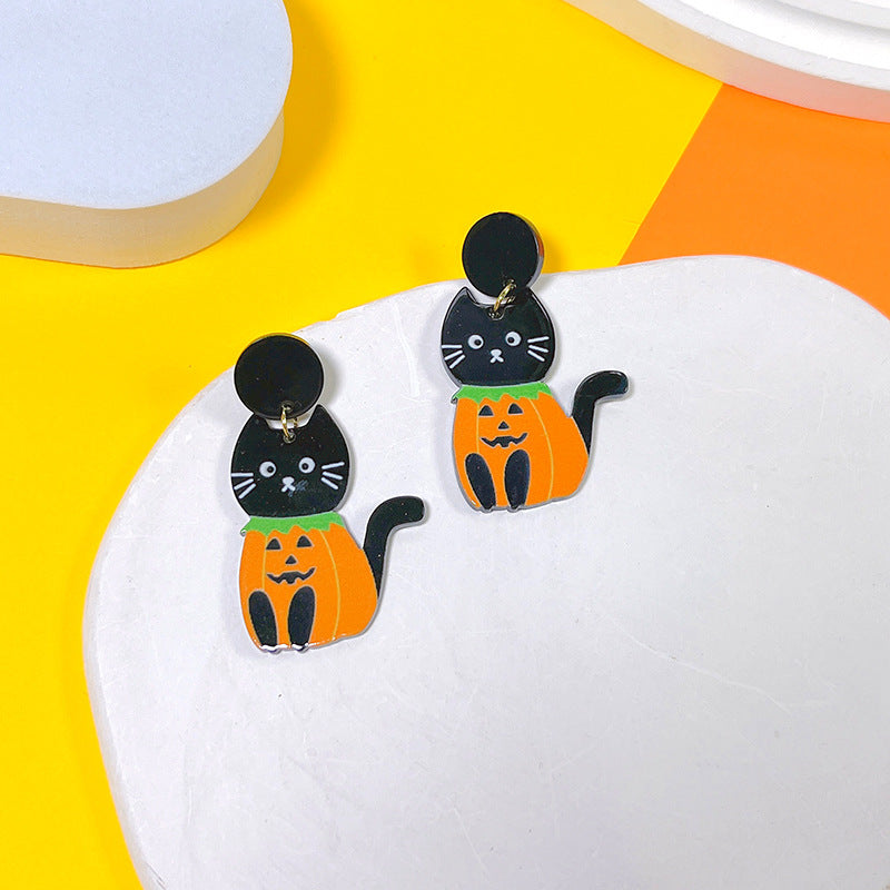 Acrylic New Halloween Collection Earrings PinH019