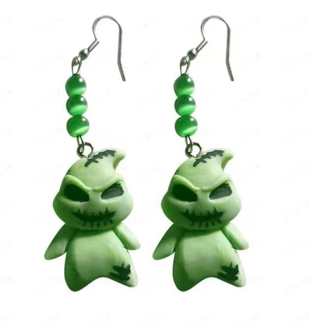 Alloy Halloween Little Ghost Earrings MIC-LSY037