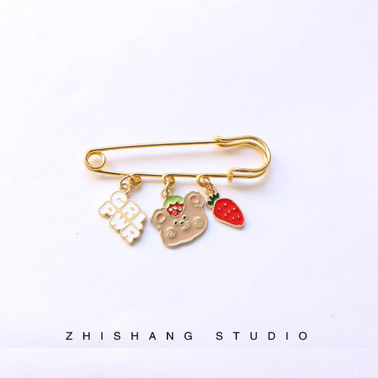 Cartoon Alloy Bear Brooch (Minimo de Compra 2)  MIC-ZhiS004