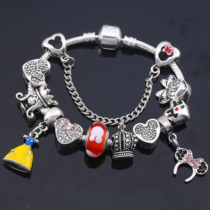 Alloy DIY Pandora Cartoon Bracelet MIC-LiY029