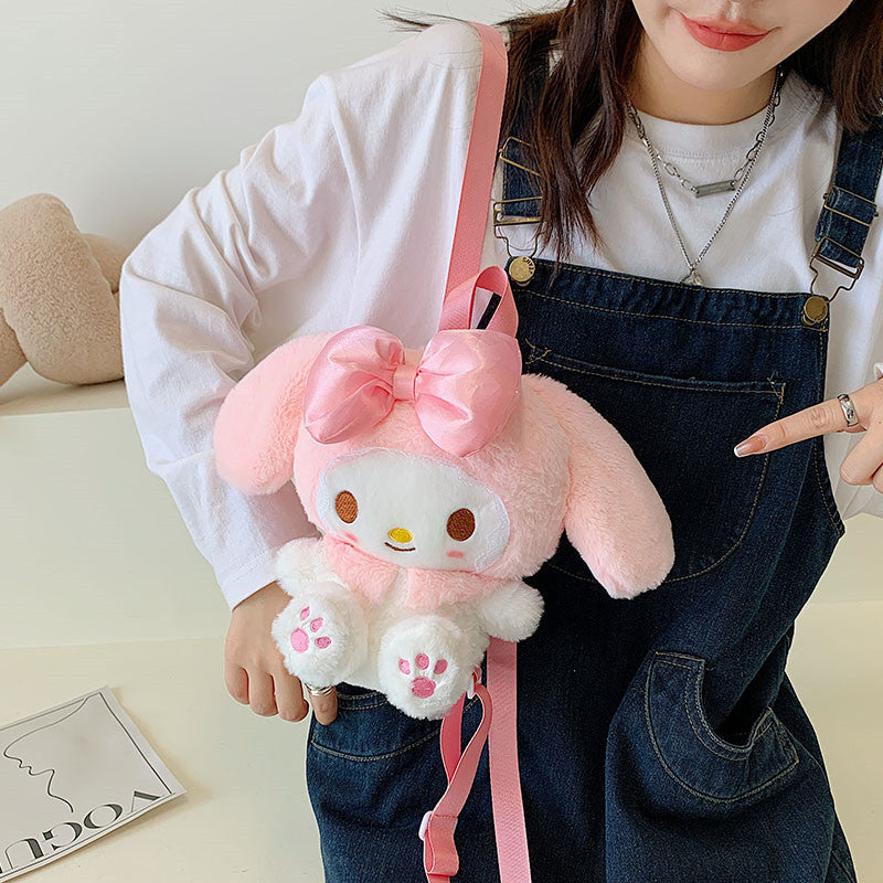 Plush doll cross shoulder bag(Minimo de compra 3) MIC-JuH006