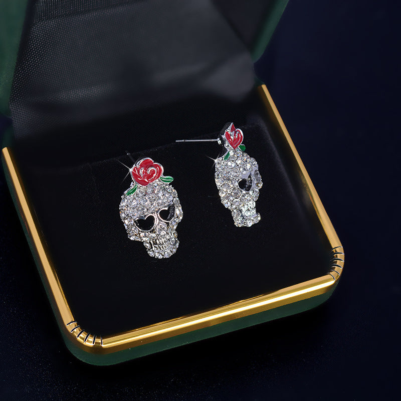 Alloy Halloween Skull Earrings (Minimo de Compra 2) MYA-LinL001