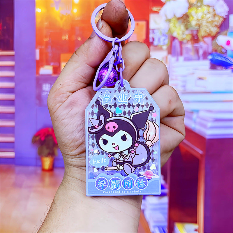 PVC cartoon floating oil keychain MYA-DMF013