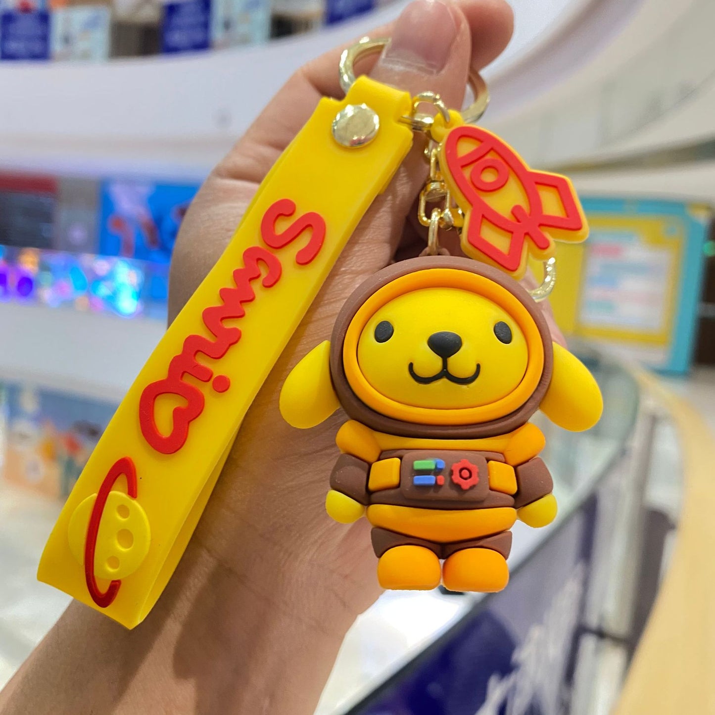 PVC creative space cartoon keychain (Minimo de Compra 2) MIC-PengY021