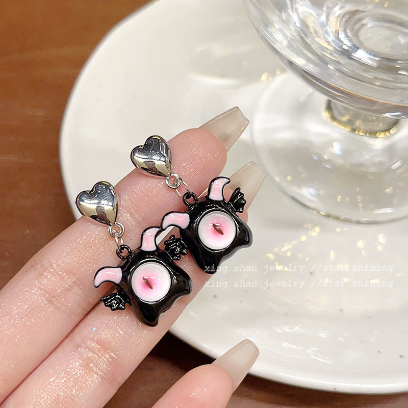 Alloy Strange Eyes Cute and Fun Little Monster Earrings MIC-XingS020