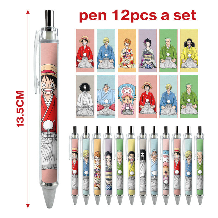 12pcs/pack cartoon printing press neutral pen ManC005