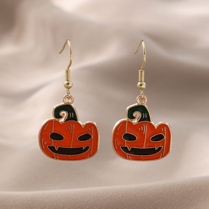 Metal Ghost Face Skeleton Earrings (Minimo de Compra 2) MIC-QingH004