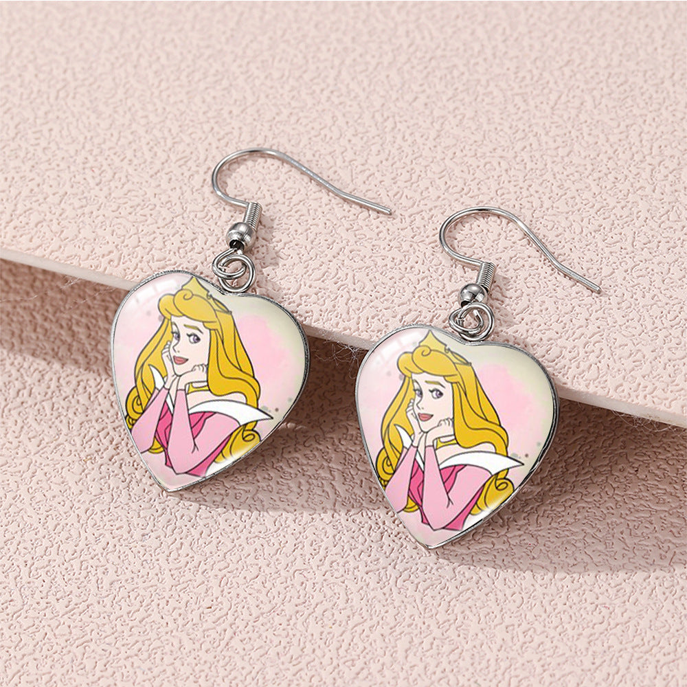 Alloy cartoon cute princess earrings (Minimo de compra 5) MIC-XiangL116