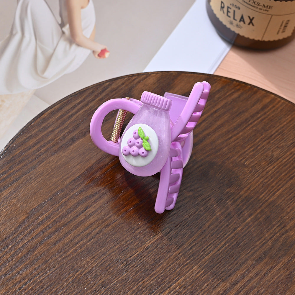 Resin fruit strawberry hair clip (Minimo de Compra 2) MIC-ShengY063