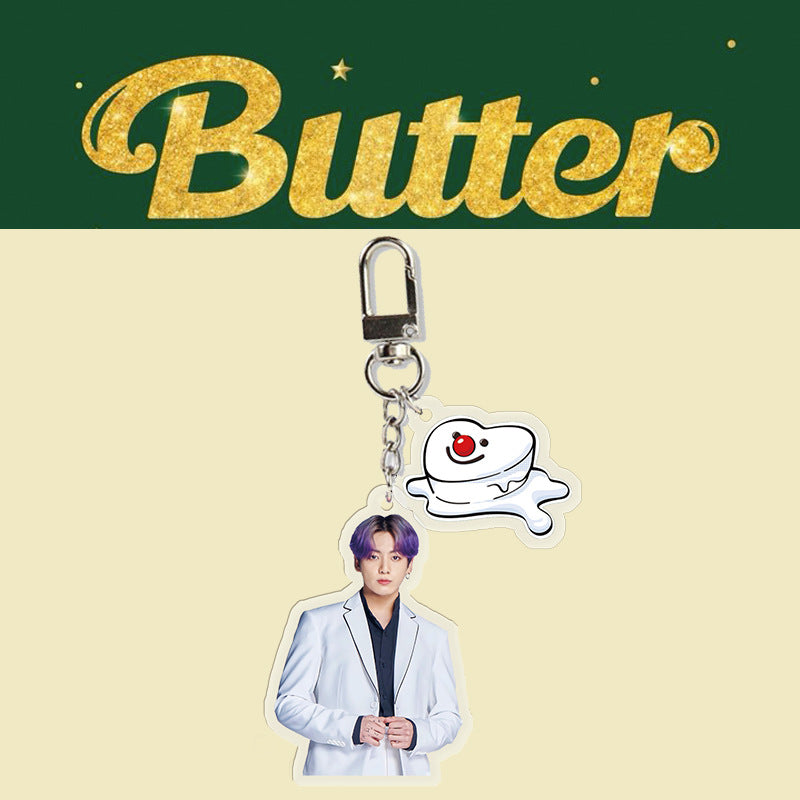 Acrylic BUTTER keychain MIC-XingY002