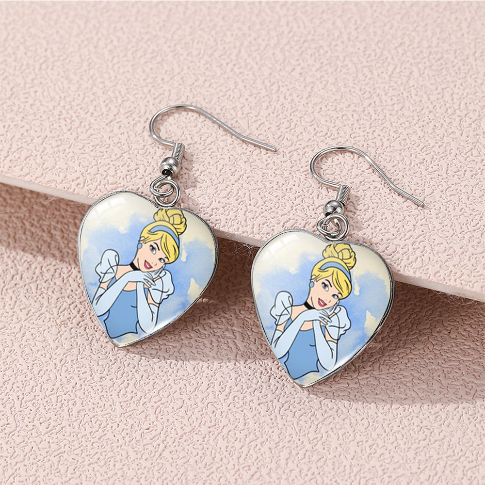 Alloy cartoon cute princess earrings (Minimo de compra 5) MIC-XiangL116