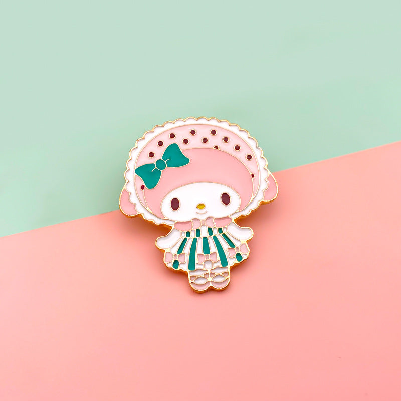 Alloy Bow Dot brooch (Minimo de compra 2) MIC-FuD005