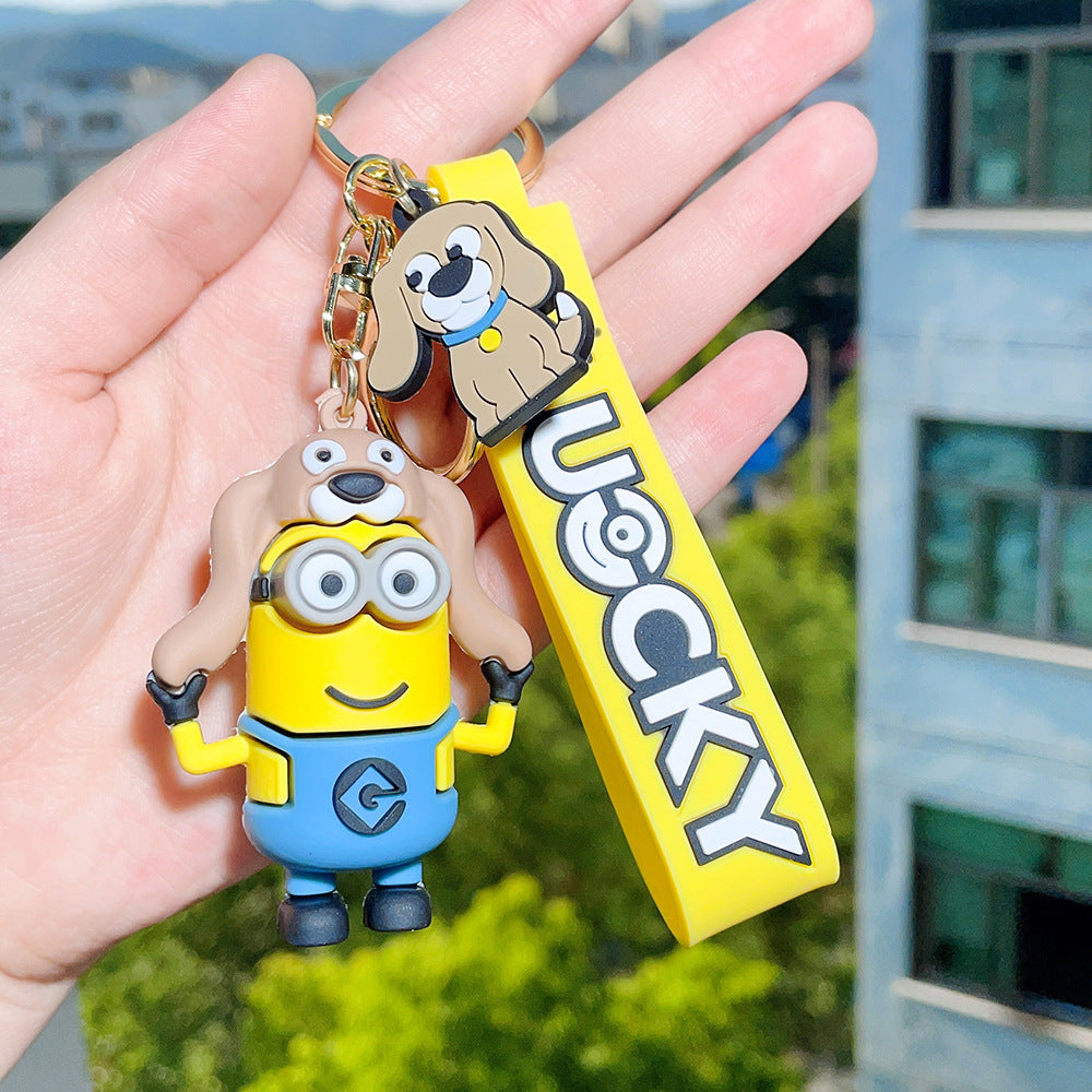 PVC cartoon yellow cute keychain MYA-QiC041