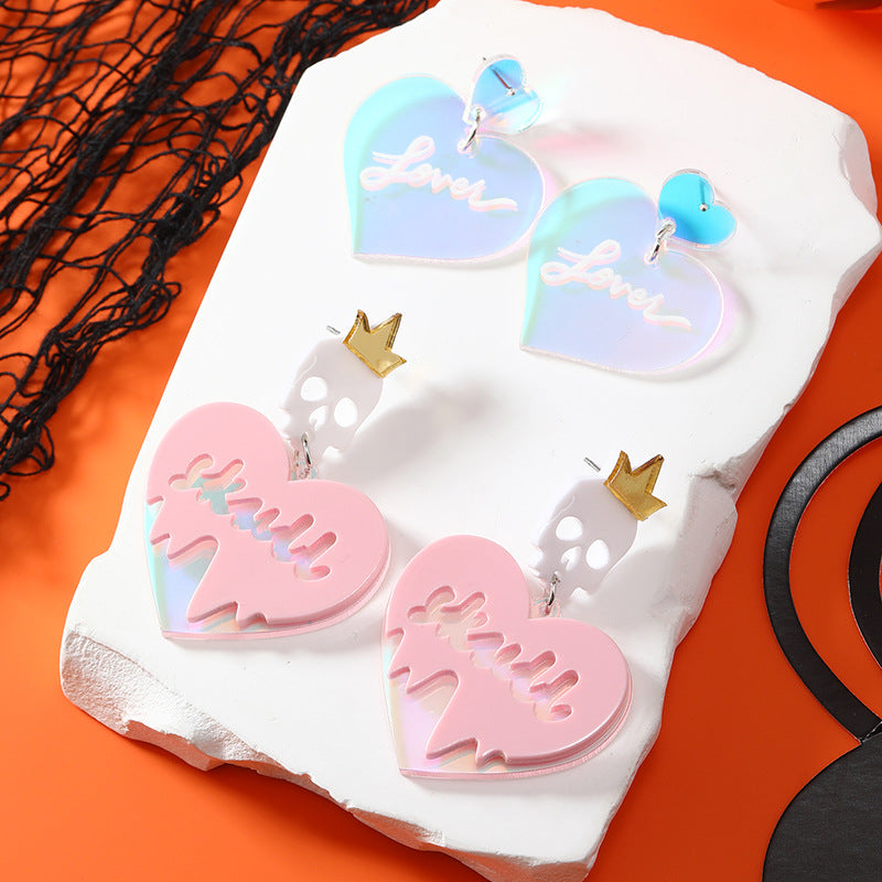 Acrylic Melting Love Earrings MYA-KaiQ046