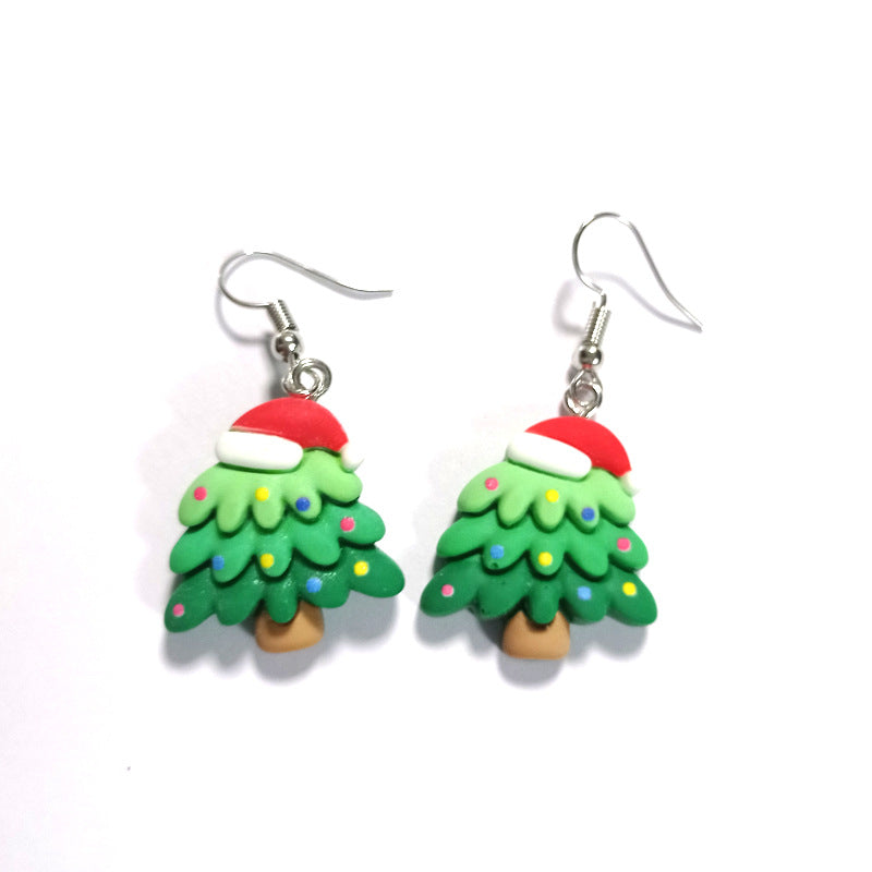 Alloy Christmas series earrings (Minimo de Compra 5) MIC-JueJ023