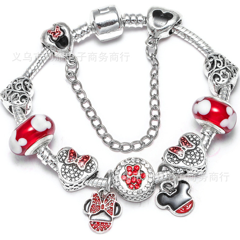 Alloy DIY Pandora Cartoon Bracelet MIC-LiY029