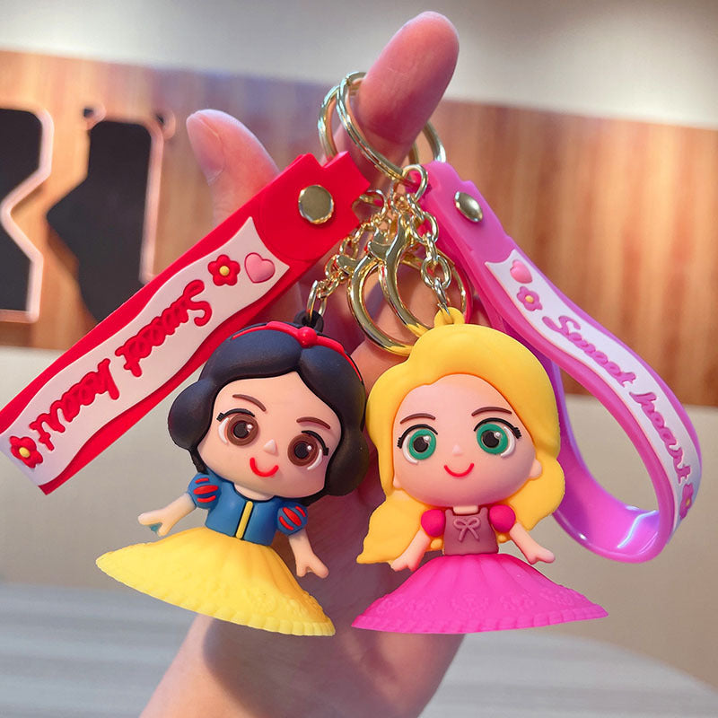 PVC cartoon castle princess keychain MIC-JinG016