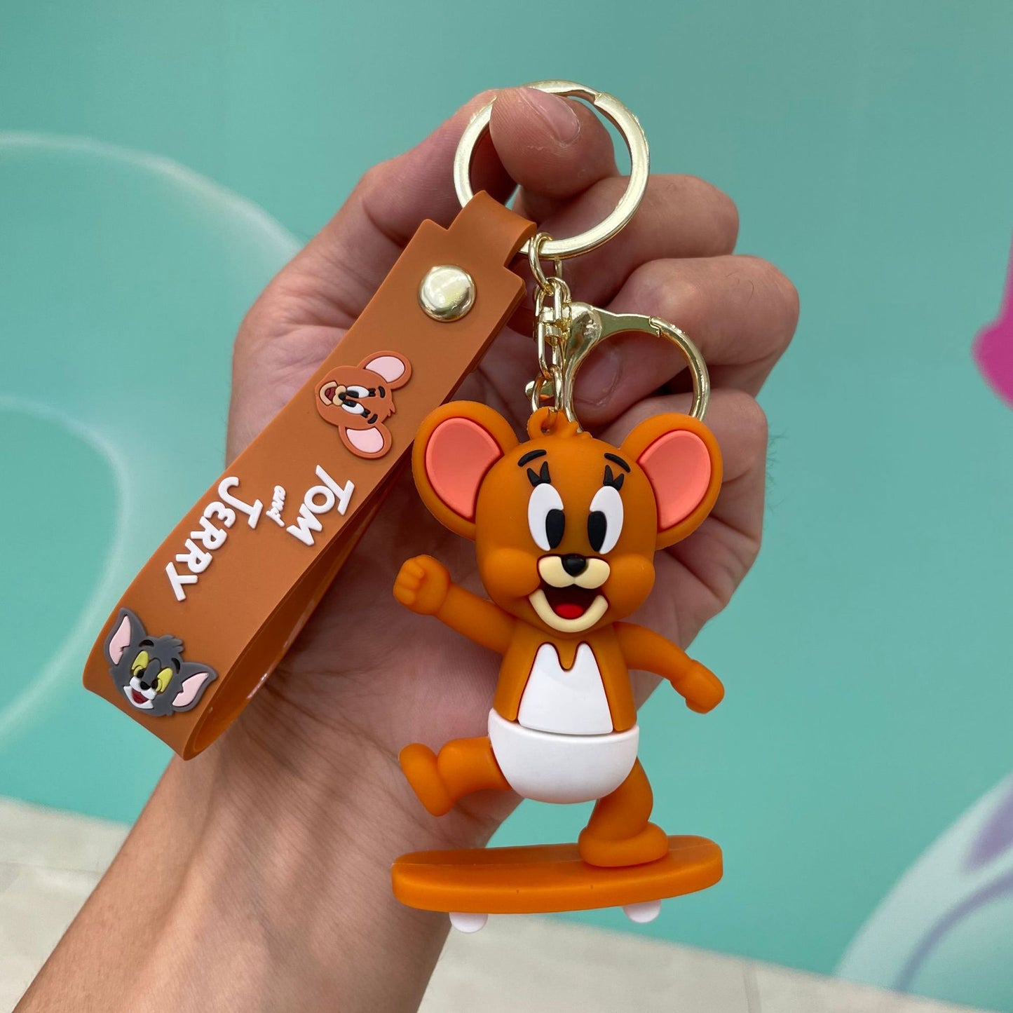 PVC New Cat and Mouse Keychain MIC-YaoP022