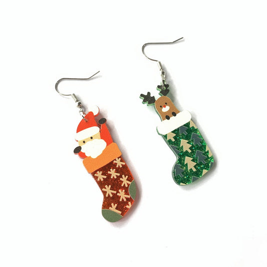 Acrylic Christmas Gift Earrings MIC-XueP109