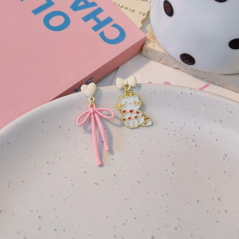 Alloy macaron pink earrings (Minimo de Compra 5) MIC-JiuY063