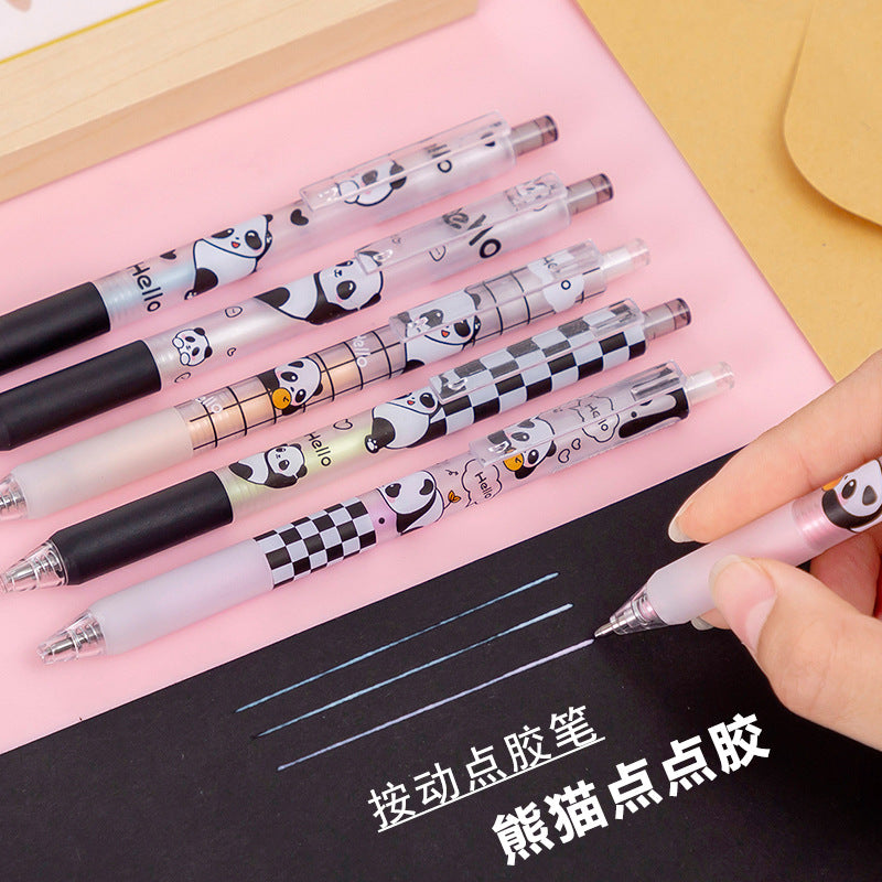 push glue pen cute panda cartoon glue quick-drying pen JinL002