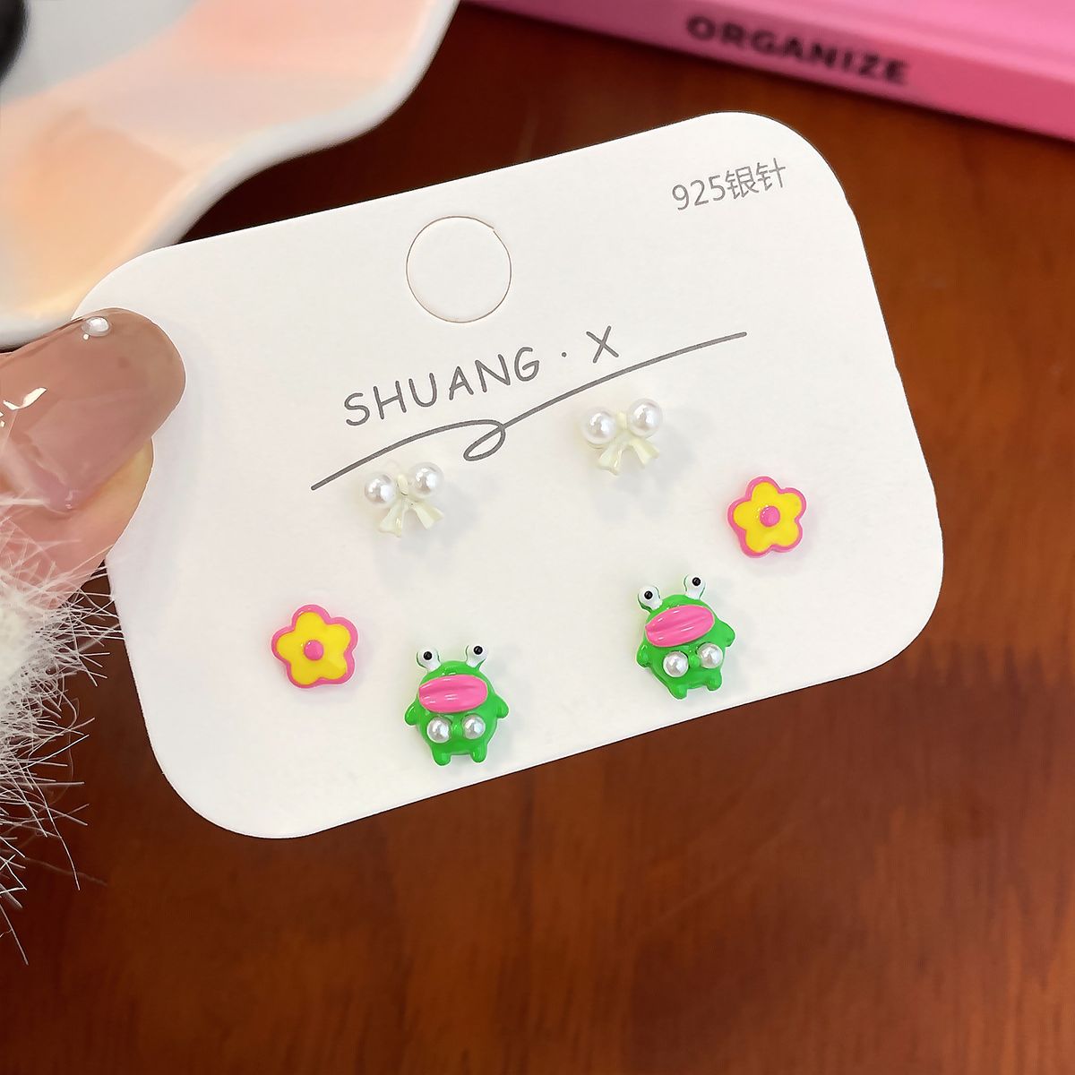 Alloy Sausage Mouth Ugly and Cute Funny Earrings (Minimo de Compra 2) MIC-ShuangX009