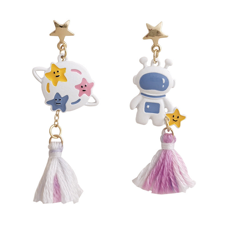 Alloy Star Cat Earrings MYA-BLD087