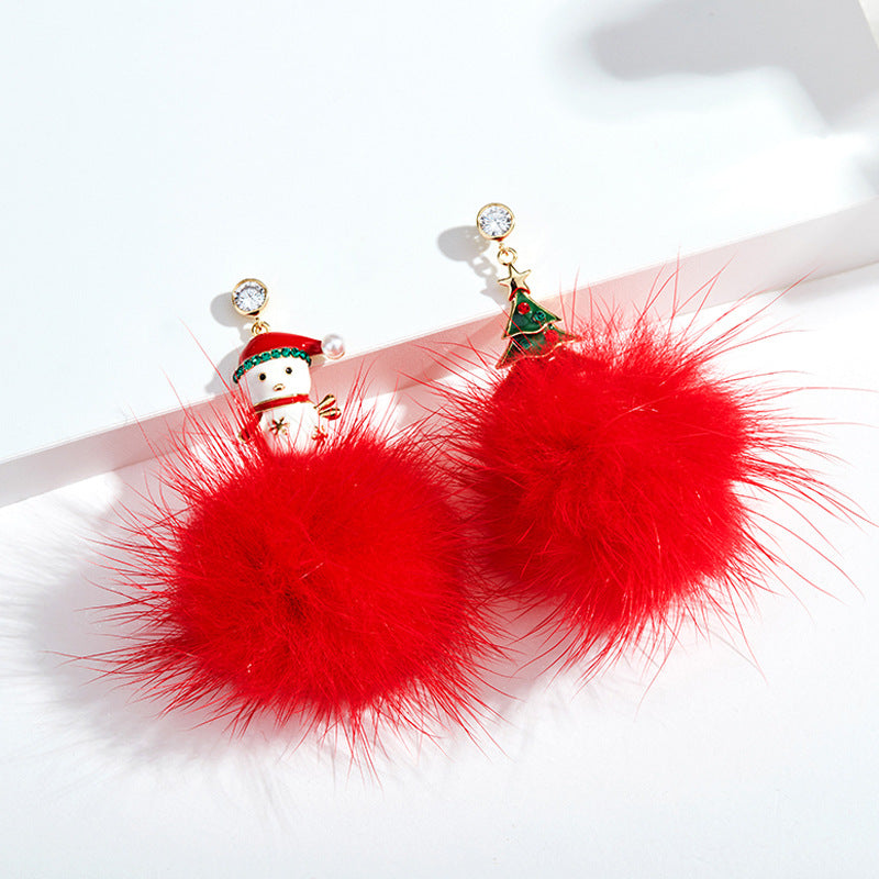 Alloy Christmas series earrings (Minimo de Compra 2) MYA-DuoL010