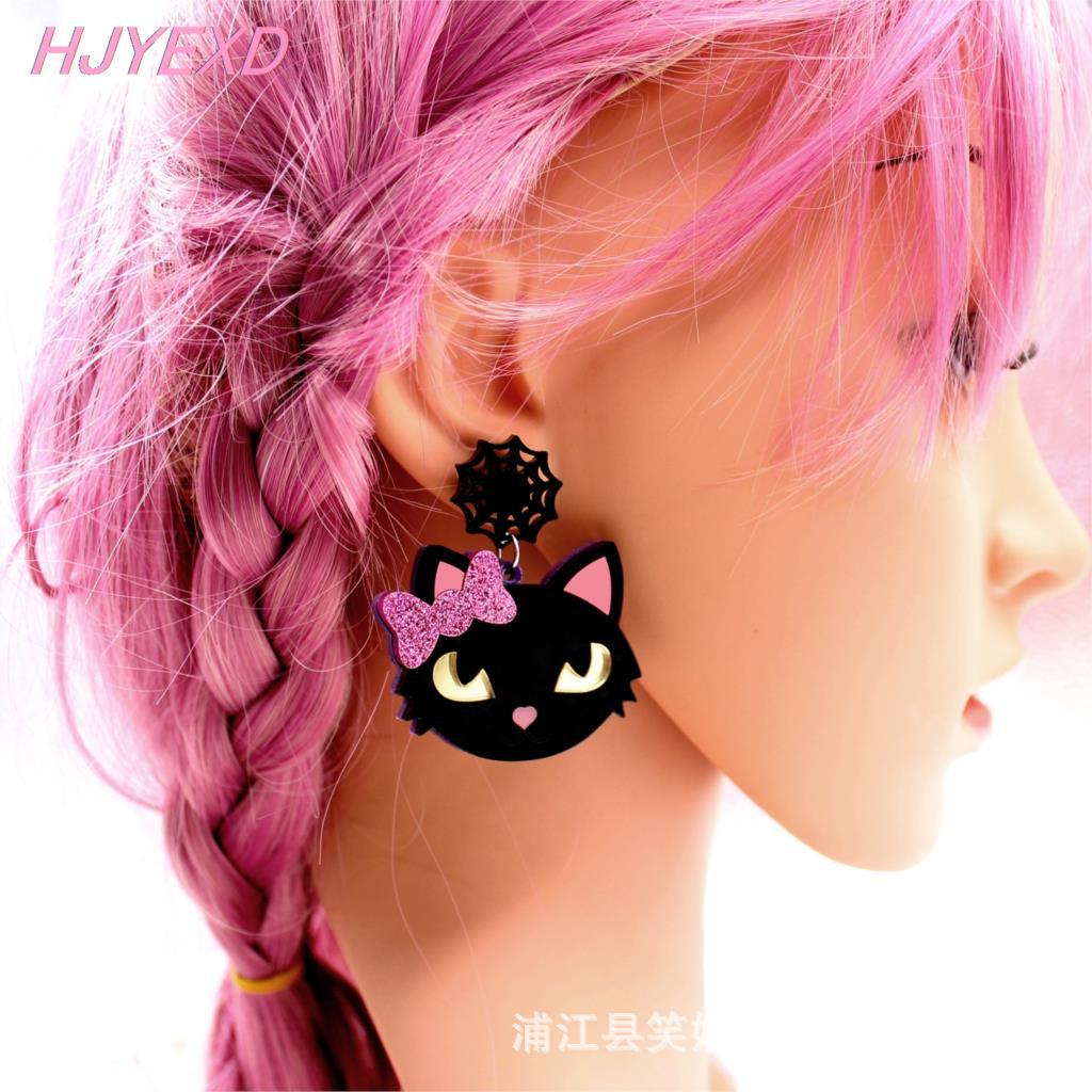 Alloy acrylic Halloween cartoon earrings (Minimo de compra 5) MIC-XiaoY082