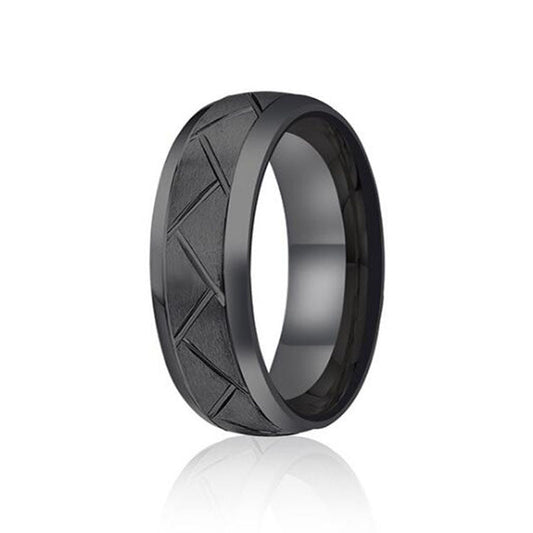 Rings Stainless Steel Ring Groove Tire Minimo de compra 2 HuH006