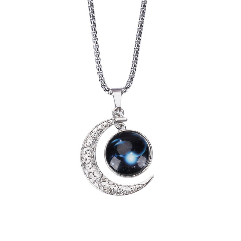 Necklace Stainless Steel Zodiac Moon Minimo de compra 2 YonY001