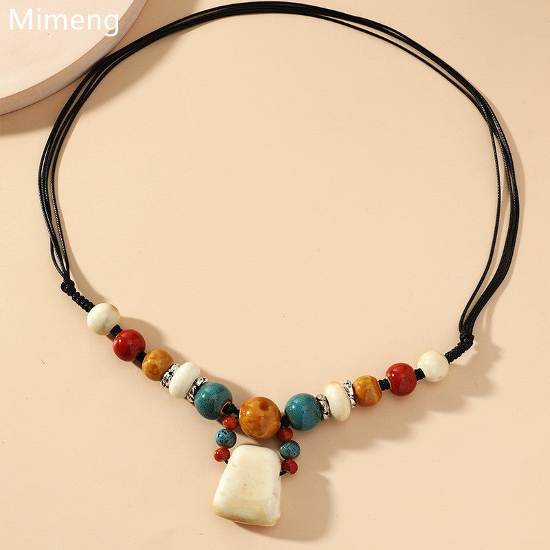 Alloy Bohemian necklace (Minimo de Compra 2)  MIC-WeiL007