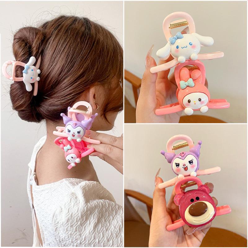 Plastic cartoon white puppy hair clip MIC-LiaoW009