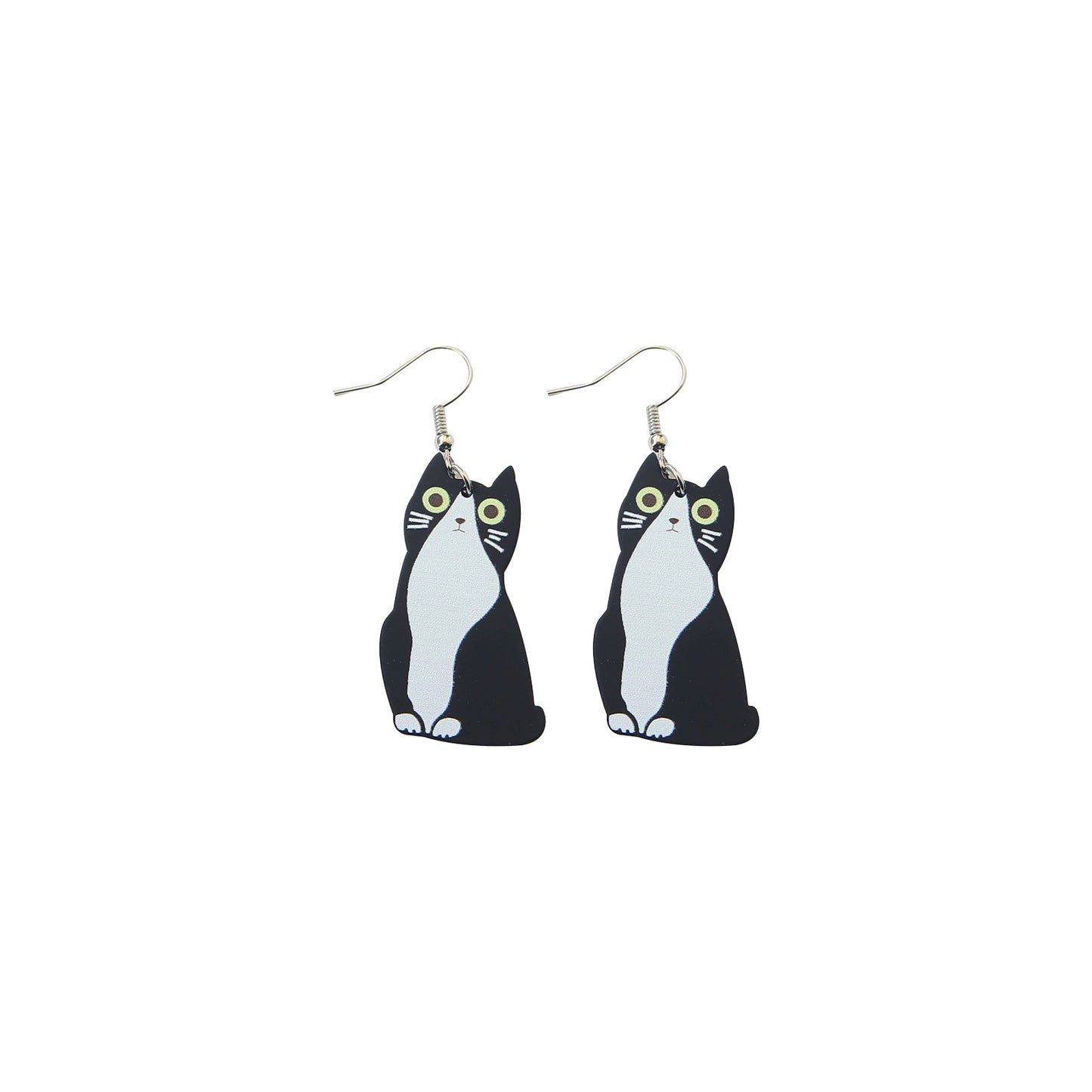 Alloy acrylic cute cat earrings MIC-OuG119