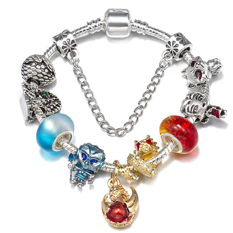 Alloy DIY Pandora Cartoon Bracelet MIC-LiY022