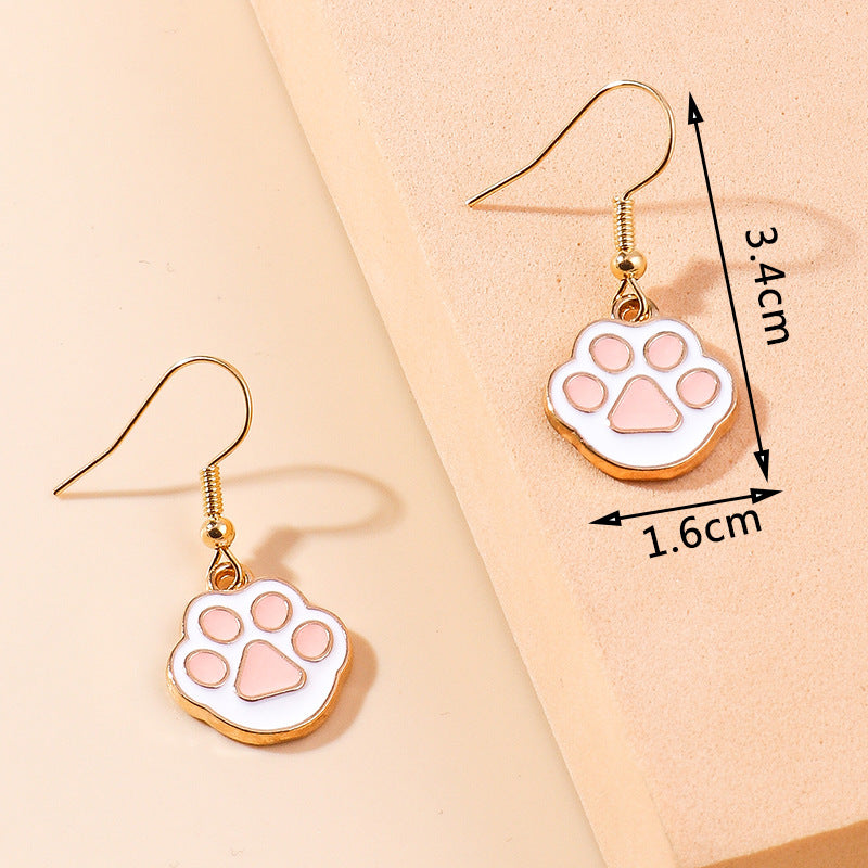 Acrylic cartoon sweet and cute cat earrings (Minimo de Compra 2) MYA-YueS010