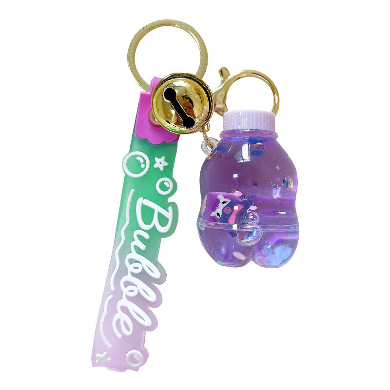 Cartoon Acrylic Liquid Quicksand Keychain MIC-YanG045