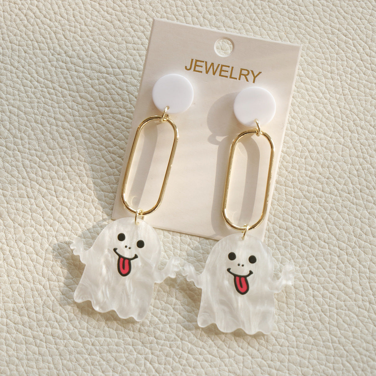 Acrylic exaggerated Halloween earrings MIC-OuY017