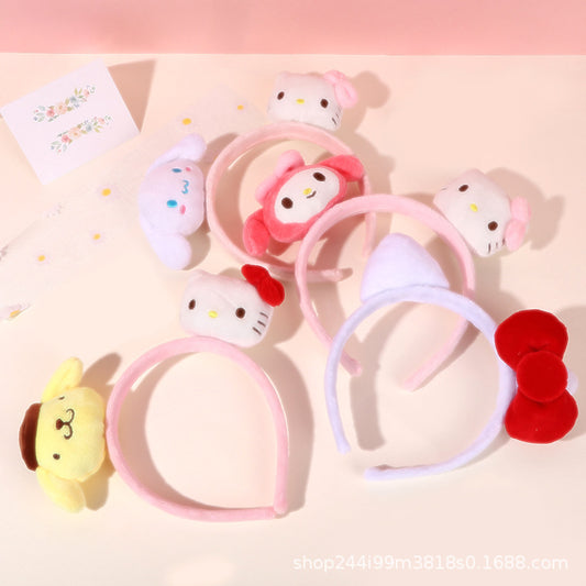 Silicone cute cartoon hairband (Minimo de compra 10)  MIC-LangK016