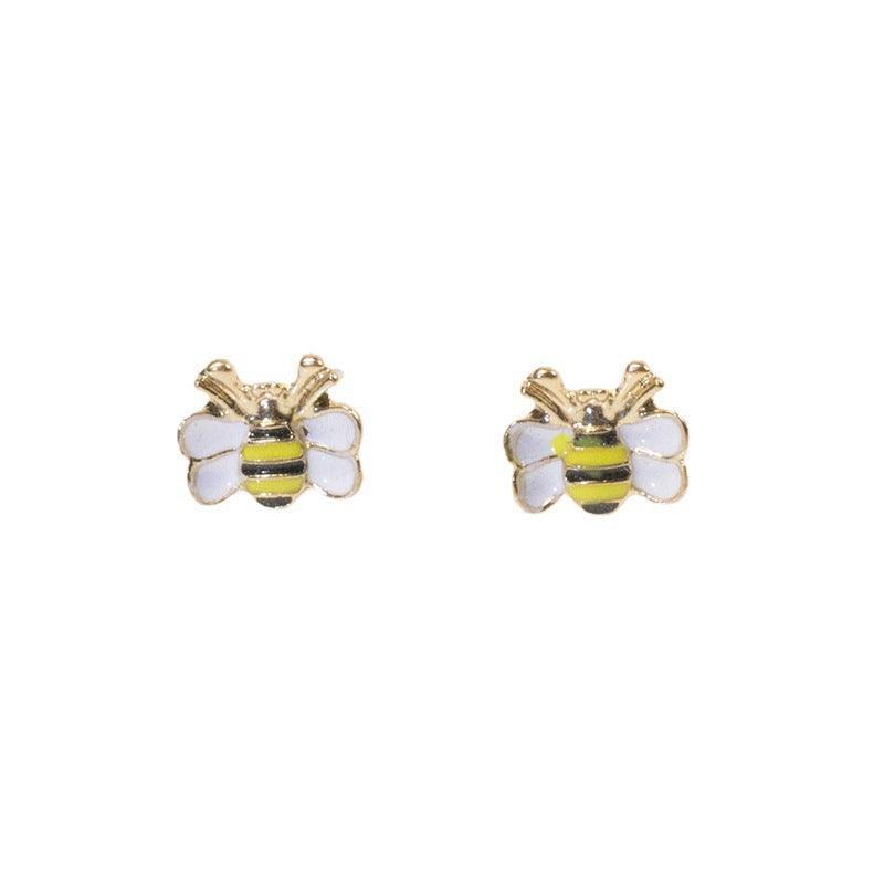 Alloy oil dripping bee earrings Minimo de compra 2 MIC-ZhongB006