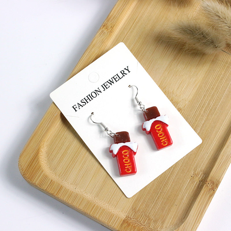 Acrylic Japanese Sushi Earrings  (Minimo de Compra 2) MYA-PingH029