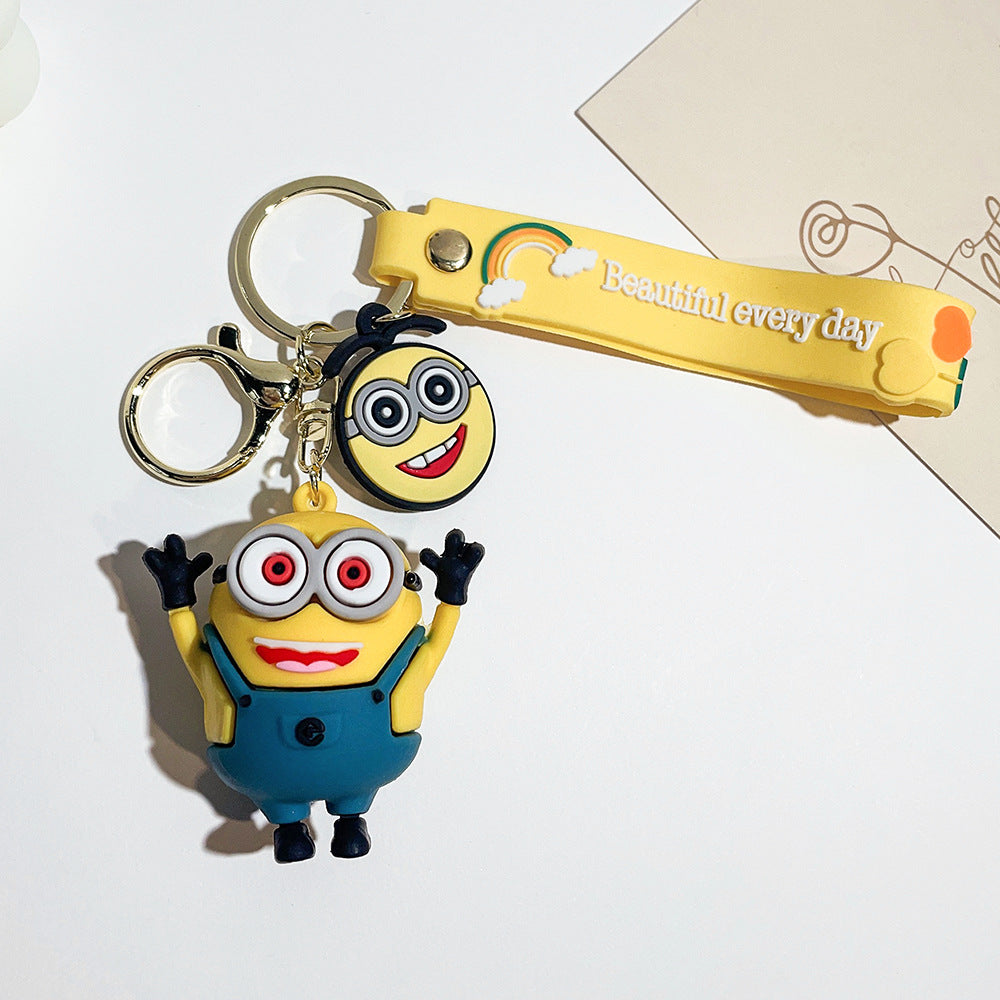 PVC cartoon yellow cute keychain MYA-QiC038