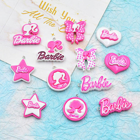 Resin Barbie Bow Five pointed Star Accessories MYA-ZhiB004